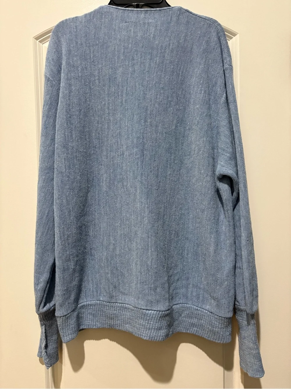jcpenney Light Blue Men's Button-Front V-Neck Cardigan